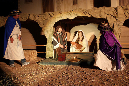 A "living nativity:" Christianity's own Civil War re-enactors.